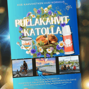 Ladattava lahjakortti: Roof Walk Finlayson Area + Pullakahvit - kahdelle hengelle